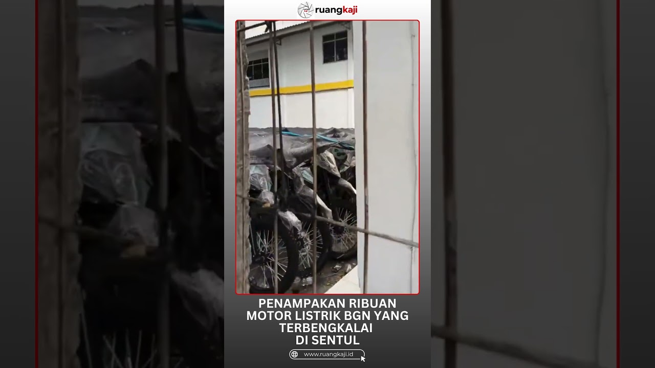 Penampakan Ribuan Motor Listrik yang Terbengkalai
